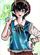 bandage butterfly oc smile trad yuribell // 776x1070 // 1.8MB